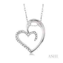ASHI Heart Shape Diamond Fashion Pendant 93688PPTXPDWG