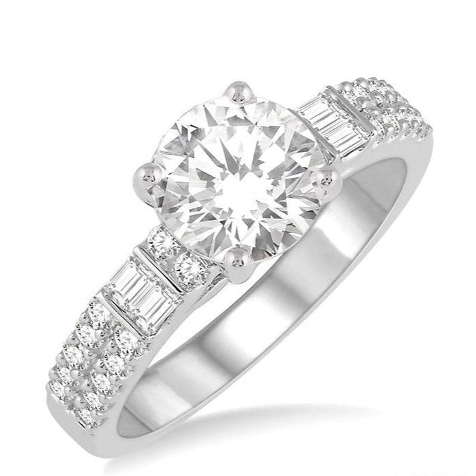 Parkplace Jewelers Round Shape Semi-Mount Diamond Engagement Ring 226G3PPFVWG-SM