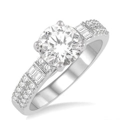 Parkplace Jewelers Round Shape Semi-Mount Diamond Engagement Ring 226G3PPFVWG-SM