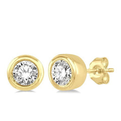 Parkplace Jewelers Bezel Set Petite Diamond Fashion Earrings 646C8PPTGERYG