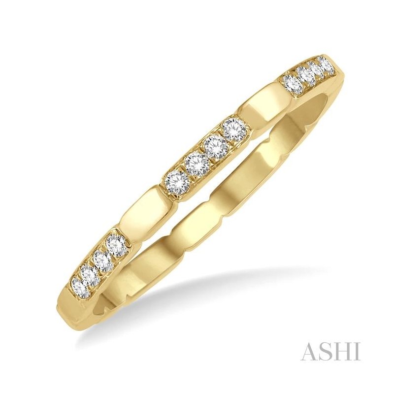 ASHI Stackable Diamond Wedding Band 34078PPFGYG