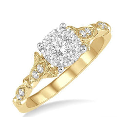 Parkplace Jewelers Round Shape Lovebright Diamond Ring 150E3PPFGYW