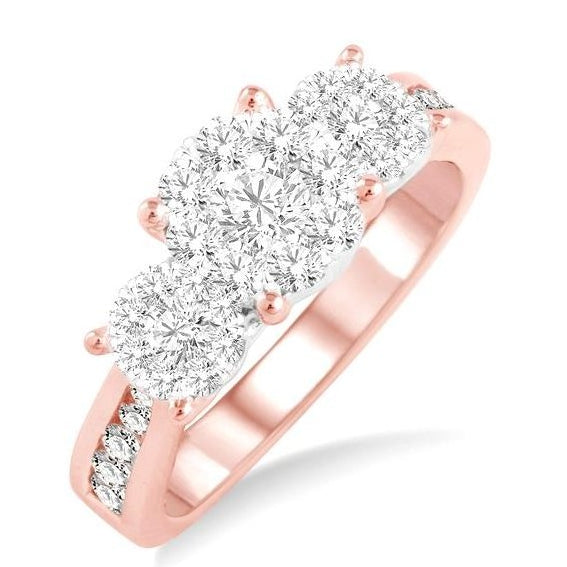 Parkplace Jewelers Round Shape Past Present & Future Lovebright Essential Diamond Ring 36913PPFVPW