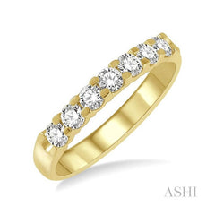 ASHI 7 Stone Diamond Wedding Band 33293PPFGYG
