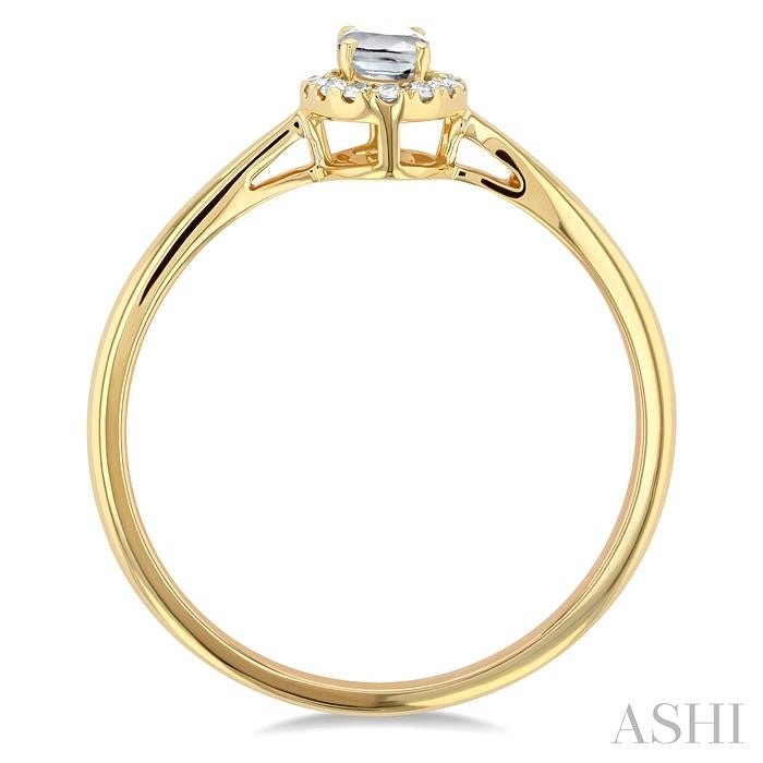 ASHI Oval Shape Gemstone & Halo Diamond Ring 41279PPFSWTYG-OV