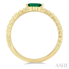 ASHI Bead Marquise Shape East-West Gemstone & Diamond Ring 41297PPTSEMYG-MQ