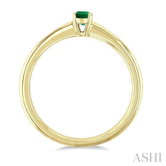 ASHI Oval Shape Gemstone Solitaire Ring 41809PPF@EMYG-OV