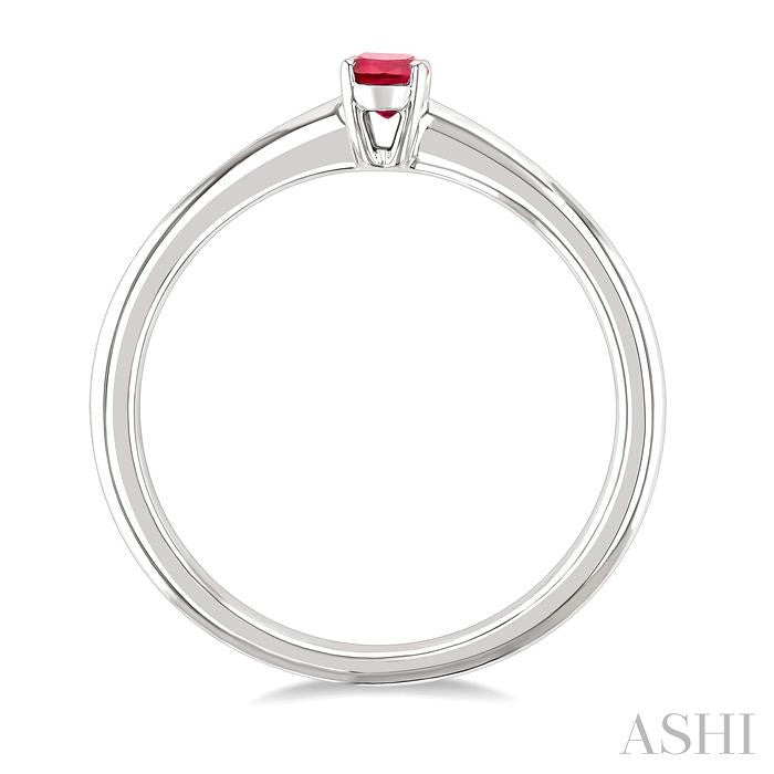 ASHI Oval Shape Gemstone Solitaire Ring 41809PPF@RBWG-OV