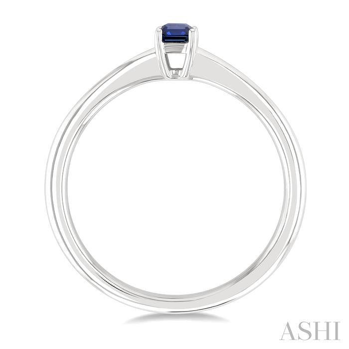 ASHI Emerald Shape Gemstone Solitaire Ring 41809PPF@SPWG-OC