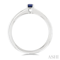 ASHI Emerald Shape Gemstone Solitaire Ring 41809PPF@SPWG-OC