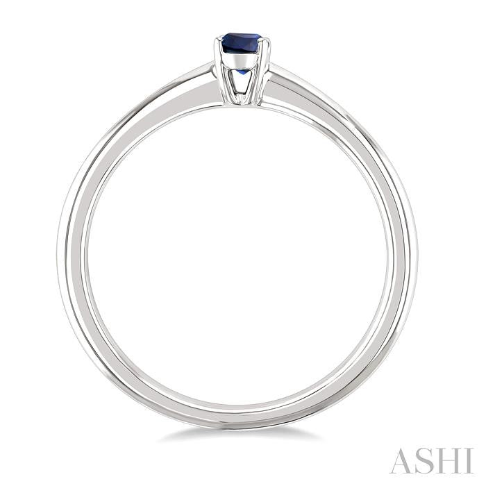 ASHI Oval Shape Gemstone Solitaire Ring 41809PPF@SPWG-OV