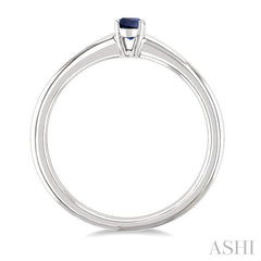 ASHI Oval Shape Gemstone Solitaire Ring 41809PPF@SPWG-OV