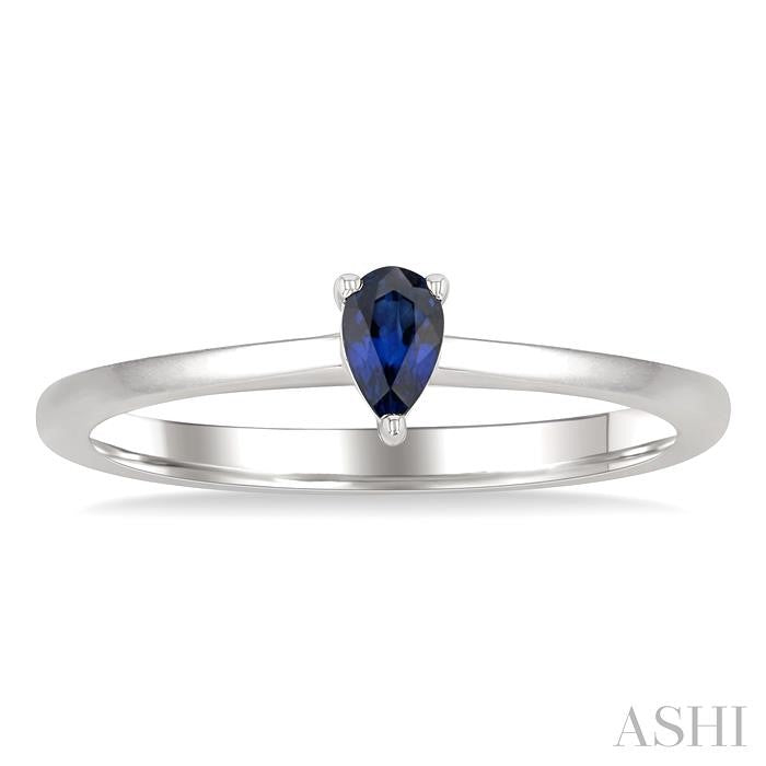 ASHI Pear Shape Gemstone Solitaire Ring 41809PPF@SPWG-PR