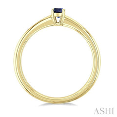 ASHI Oval Shape Gemstone Solitaire Ring 41809PPF@SPYG-OV
