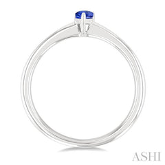 ASHI Pear Shape Gemstone Solitaire Ring 41809PPF@TZWG-PR