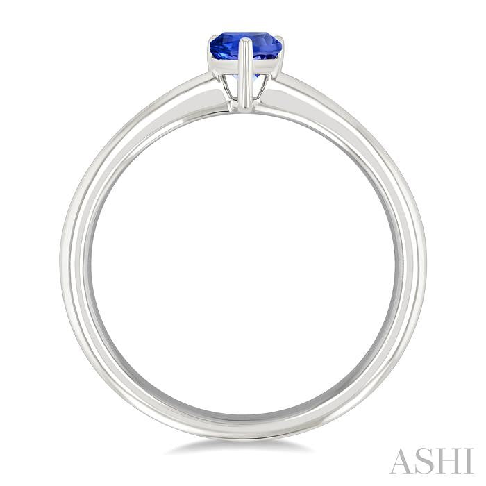 ASHI Pear Shape Gemstone Solitaire Ring 41819PPF@TZWG-PR