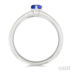 ASHI Pear Shape Gemstone Solitaire Ring 41819PPF@TZWG-PR