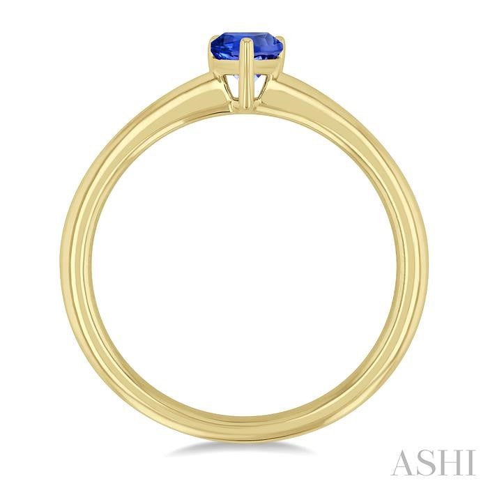 ASHI Pear Shape Gemstone Solitaire Ring 41819PPF@TZYG-PR