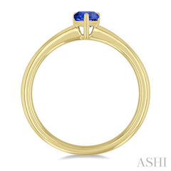 ASHI Pear Shape Gemstone Solitaire Ring 41819PPF@TZYG-PR