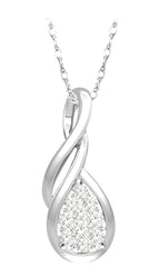 Parkplace Jewelers Pear Shape Lovebright Diamond Fashion Pendant 900A8PPFHPDWG