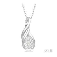 ASHI Pear Shape Lovebright Diamond Fashion Pendant 900A8PPFHPDWG