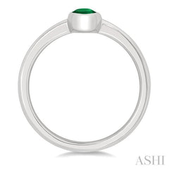 ASHI Oval Shape Gemstone Solitaire Ring 41909PPF@EMWG-OV