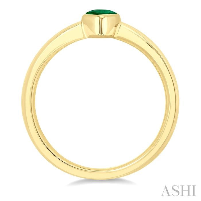 ASHI Pear Shape Gemstone Solitaire Ring 41909PPF@EMYG-PR