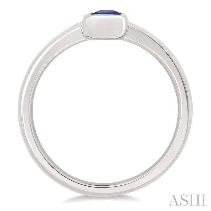 ASHI Emerald Shape Gemstone Solitaire Ring 41909PPF@SPWG-OC