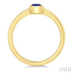 ASHI Oval Shape Gemstone Solitaire Ring 41909PPF@SPYG-OV