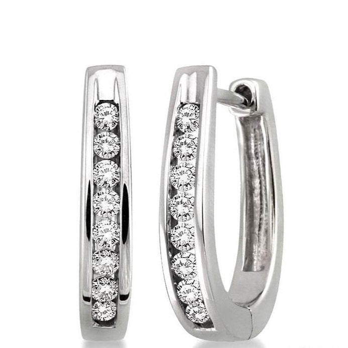 Parkplace Jewelers Diamond Hoop Earrings 63606PPFNERWG