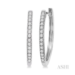 ASHI Diamond Hoop Earrings 63986PPTXERWG