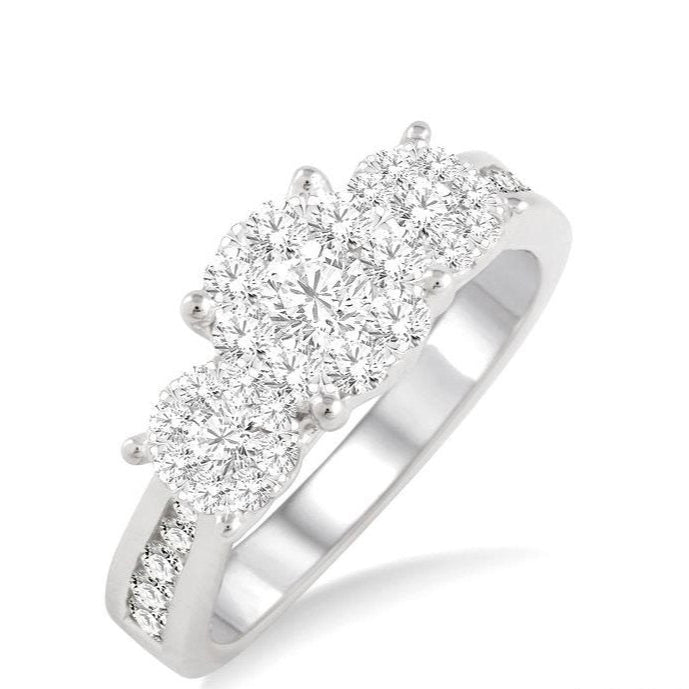 Parkplace Jewelers Round Shape Past Present & Future Lovebright Essential Diamond Ring 36911PPFVWG