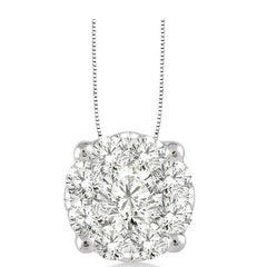 Parkplace Jewelers Round Shape Lovebright Essential Diamond Solitaire Pendant 91751PPFGPDWG