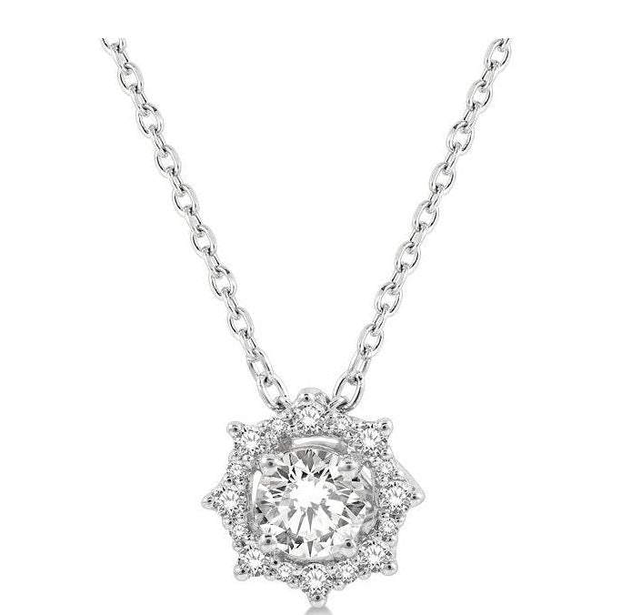 Parkplace Jewelers Round Shape Halo Diamond Fashion Pendant 908F5PPFHPDWG