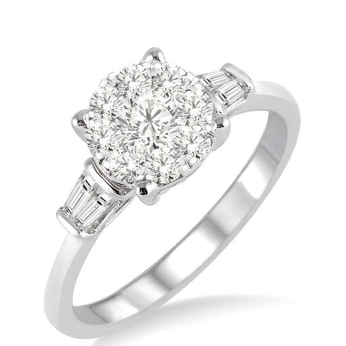 Parkplace Jewelers Round Shape Lovebright Diamond Engagement Ring 24532PPFVWG-LE