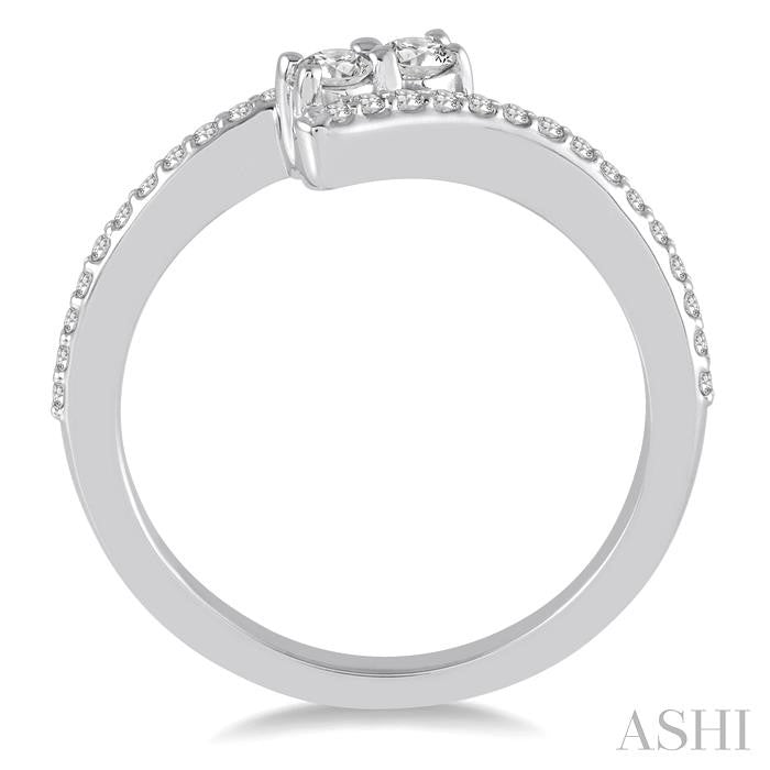 ASHI 2 Stone Diamond Ring 440A6PPFHWG