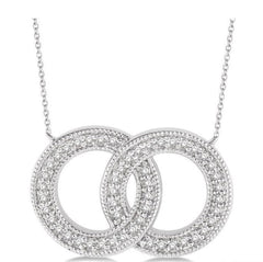 Parkplace Jewelers Twin Circle Diamond Pendant 90017PPTSPDWG