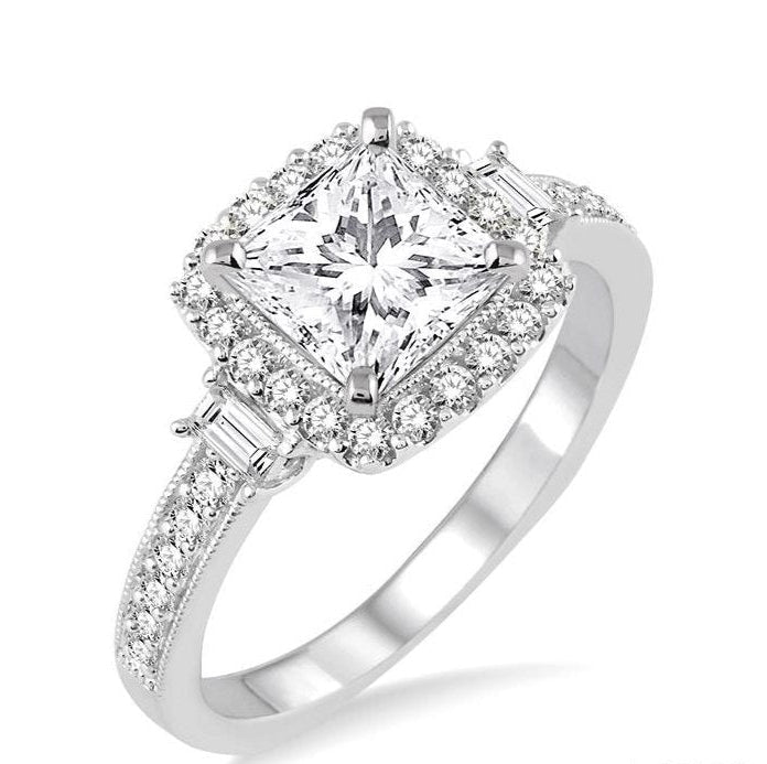 Parkplace Jewelers Princess Shape Halo Diamond Engagement Ring 15460PPFVWG-LE-1.30