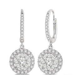 Parkplace Jewelers Round Shape Halo Lovebright Essential Diamond Earrings 96292PPFVERWG