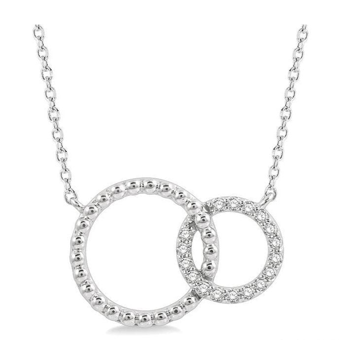 Parkplace Jewelers Double Circle Diamond Necklace 995F0PPTSNKWG