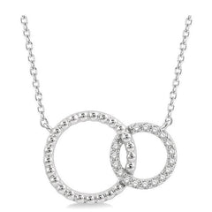 Parkplace Jewelers Double Circle Diamond Necklace 995F0PPTSNKWG