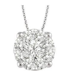 Parkplace Jewelers Round Shape Lovebright Essential Diamond Solitaire Pendant 91750PPFVPDWG-1.50