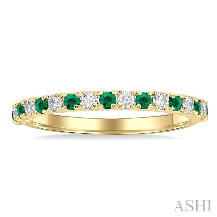 ASHI Alternate Gemstone & Diamond Band 46306PPTGEMYG