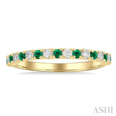 ASHI Alternate Gemstone & Diamond Band 46306PPTGEMYG