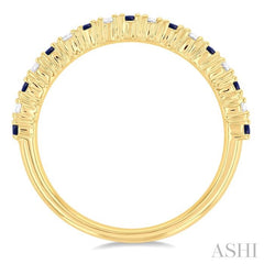 ASHI Alternate Gemstone & Diamond Band 46306PPTGSPYG