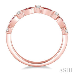 ASHI Gemstone & Diamond Fashion Band 46368PPFHRBPG