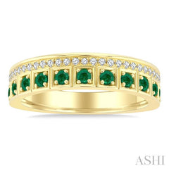 ASHI Gemstone & Diamond Fashion Band 46858PPTGEMYG