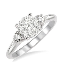 Parkplace Jewelers Round Shape Lovebright Diamond Engagement Ring 19463PPFHWG-LE