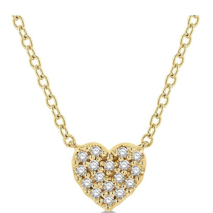 Parkplace Jewelers Heart Shape Petite Diamond Fashion Pendant 644A8PPTSPDYG