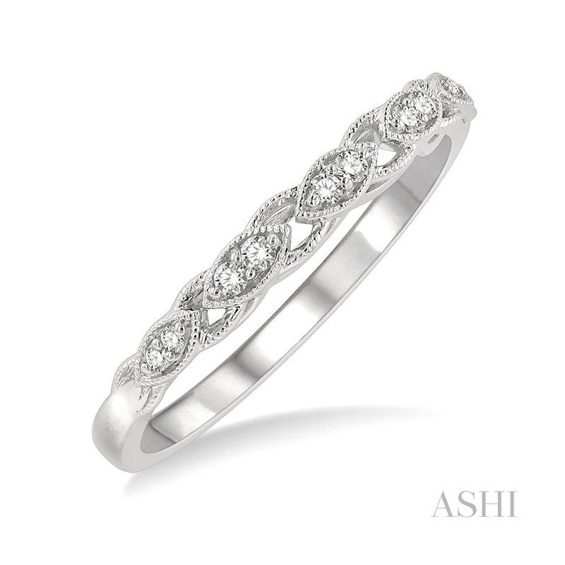 ASHI Diamond Wedding Band 147E9PPFHWG-WB